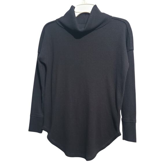 Anthropologie Maeve Cowl Neck Waffle Knit Thermal Tunic - Picture 1 of 4